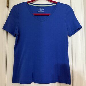 Blue V-Neck Talbots Tee